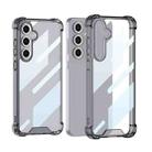 For Samsung Galaxy S24 FE 5G GKK Airbag Shockproof Full Coverage Phone Case(Transparent Black) - 1