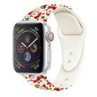 For Apple Watch 46mm / 49mm / 45mm / 44mm Christmas Pattern Silicone Watch Band(Red Santa Claus) - 1