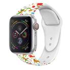 For Apple Watch 46mm / 49mm / 45mm / 44mm Christmas Pattern Silicone Watch Band(Childlike Christmas 2) - 1