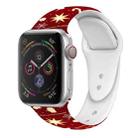 For Apple Watch 46mm / 49mm / 45mm / 44mm Christmas Pattern Silicone Watch Band(New Year Christmas) - 1