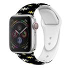 For Apple Watch 46mm / 49mm / 45mm / 44mm Christmas Pattern Silicone Watch Band(Snowflake Black) - 1