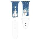 For Apple Watch 46mm / 49mm / 45mm / 44mm Christmas Pattern Silicone Watch Band(Snowman Tree) - 2