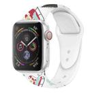 For Apple Watch 46mm / 49mm / 45mm / 44mm Christmas Pattern Silicone Watch Band(Santa Claus) - 1