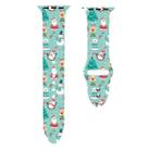For Apple Watch 46mm / 49mm / 45mm / 44mm Christmas Pattern Silicone Watch Band(Snow Christmas) - 2