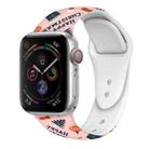 For Apple Watch 46mm / 49mm / 45mm / 44mm Christmas Pattern Silicone Watch Band(Pink Christmas) - 1