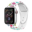 For Apple Watch 42mm / 41mm / 40mm / 38mm Christmas Pattern Silicone Watch Band(Funny Christmas) - 1