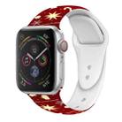 For Apple Watch 42mm / 41mm / 40mm / 38mm Christmas Pattern Silicone Watch Band(New Year Christmas) - 1