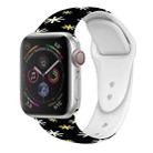 For Apple Watch 42mm / 41mm / 40mm / 38mm Christmas Pattern Silicone Watch Band(Snowflake Black) - 1