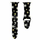 For Apple Watch 42mm / 41mm / 40mm / 38mm Christmas Pattern Silicone Watch Band(Snowflake Black) - 2