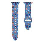 For Apple Watch 42mm / 41mm / 40mm / 38mm Christmas Pattern Silicone Watch Band(Animal Christmas) - 2