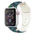 For Apple Watch 42mm / 41mm / 40mm / 38mm Christmas Pattern Silicone Watch Band(Merry Christmas) - 1