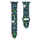 For Apple Watch 42mm / 41mm / 40mm / 38mm Christmas Pattern Silicone Watch Band(Merry Christmas) - 2