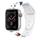 For Apple Watch 42mm / 41mm / 40mm / 38mm Christmas Pattern Silicone Watch Band(White Christmas) - 1