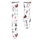 For Apple Watch 42mm / 41mm / 40mm / 38mm Christmas Pattern Silicone Watch Band(White Christmas) - 2