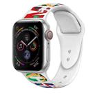 For Apple Watch 42mm / 41mm / 40mm / 38mm Christmas Pattern Silicone Watch Band(Colorful Christmas) - 1