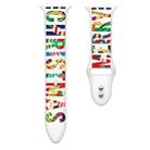 For Apple Watch 42mm / 41mm / 40mm / 38mm Christmas Pattern Silicone Watch Band(Colorful Christmas) - 2