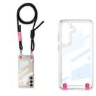 For Samsung Galaxy S24 FE 5G GKK Space Series Full Coverage Phone Case with Crossbody Rope(Black) - 1