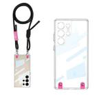 For Samsung Galaxy S25 Ultra 5G GKK Space Series Full Coverage Phone Case with Crossbody Rope(Black) - 1