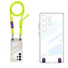 For Samsung Galaxy S25 Ultra 5G GKK Space Series Full Coverage Phone Case with Crossbody Rope(Yellow) - 1