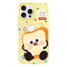 For iPhone 16 Pro Max Skin Feeling Jelly TPU Hybrid PC Phone Case(Bread Toast Yellow) - 1