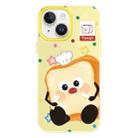 For iPhone 15 Skin Feeling Jelly TPU Hybrid PC Phone Case(Bread Toast Yellow) - 1