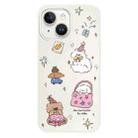 For iPhone 14 Plus Skin Feeling Jelly TPU Hybrid PC Phone Case(Star Shine Small Object White) - 1