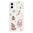 For iPhone 12 Skin Feeling Jelly TPU Hybrid PC Phone Case(Star Shine Small Object White) - 1