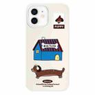 For iPhone 11 Skin Feeling Jelly TPU Hybrid PC Phone Case(Dog House White) - 1