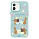 For iPhone 11 Skin Feeling Jelly TPU Hybrid PC Phone Case(Cute Puppy Light Green) - 1