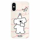 For iPhone XS Max Skin Feeling Jelly TPU Hybrid PC Phone Case(Like Koala White) - 1