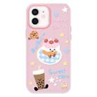For iPhone 11 Skin Feeling Jelly TPU Hybrid PC Phone Case(Cake Pink) - 1