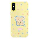 For iPhone XS Max Skin Feeling Jelly TPU Hybrid PC Phone Case(Yellow Puppy Yellow) - 1