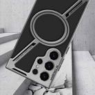 For Samsung Galaxy S23 Ultra 5G GKK Integrated Electroplating Leather Z-Shape MagSafe Phone Case(Gray) - 3