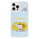 For iPhone 16 Pro Max Skin Feeling Jelly TPU Hybrid PC Phone Case(Dog Family White) - 1