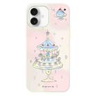 For iPhone 16 Plus Skin Feeling Jelly TPU Hybrid PC Phone Case(Dessert Cake Stand White) - 1