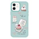 For iPhone 11 Skin Feeling Jelly TPU Hybrid PC Phone Case(Cake Dog Light Green) - 1