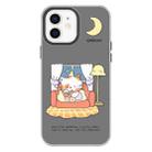 For iPhone 11 Skin Feeling Jelly TPU Hybrid PC Phone Case(Night Training Cat Black) - 1