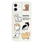 For iPhone 11 Skin Feeling Jelly TPU Hybrid PC Phone Case(Multi Breed Puppy White) - 1