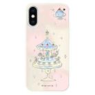 For iPhone X / XS Skin Feeling Jelly TPU Hybrid PC Phone Case(Dessert Cake Stand White) - 1