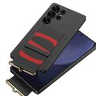For Samsung Galaxy S25 Ultra 5G GKK Ultra-thin Wristband Holder Phone Case(Carbon Fiber) - 3