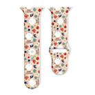 For Apple Watch 46mm / 49mm / 45mm / 44mm Christmas Pattern Reverse Buckle Silicone Watch Band(Snowman) - 1