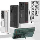 For Samsung Galaxy S25 Ultra 5G GKK Ultra-thin Wristband Shockproof Phone Case with Holder(Titanium Gray) - 2