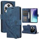 For Redmi 14C 4G / Poco C75 Orchid Butterfly Embossed Leather Phone Case(Blue) - 1