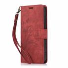 For Redmi 14C 4G / Poco C75 Orchid Butterfly Embossed Leather Phone Case(Red) - 2