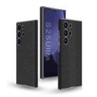 For Samsung Galaxy S25 Ultra 5G GKK Skin-feeling Leather Curved Phone Case(Carbon Fiber) - 1