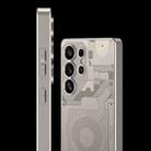For Samsung Galaxy S25 Ultra 5G GKK AG Craft Skin Feel Circuit Diagram Edition Full Coverage Phone Case(Silver) - 3