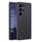 For Samsung Galaxy S25 Ultra 5G GKK Asterism Metal Paint Skin Feel Leather Full Coverage Phone Case(Black) - 1