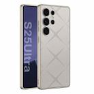 For Samsung Galaxy S25 Ultra 5G GKK Asterism Metal Paint Skin Feel Leather Full Coverage Phone Case(Grey) - 1