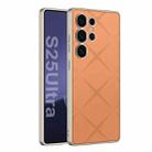 For Samsung Galaxy S25 Ultra 5G GKK Asterism Metal Paint Skin Feel Leather Full Coverage Phone Case(Orange) - 1