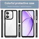 For OPPO A3 4G / A40 / A40m / A60 Colorful Series Acrylic Hybrid TPU Phone Case(Black) - 2